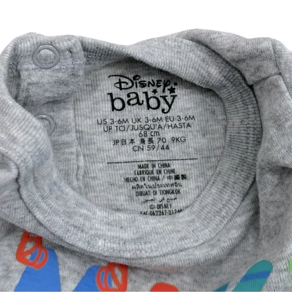 Disney Baby Monsters Inc Mike Wazowski Body suit NWOT - 3-6 months - Picture 2 of 3